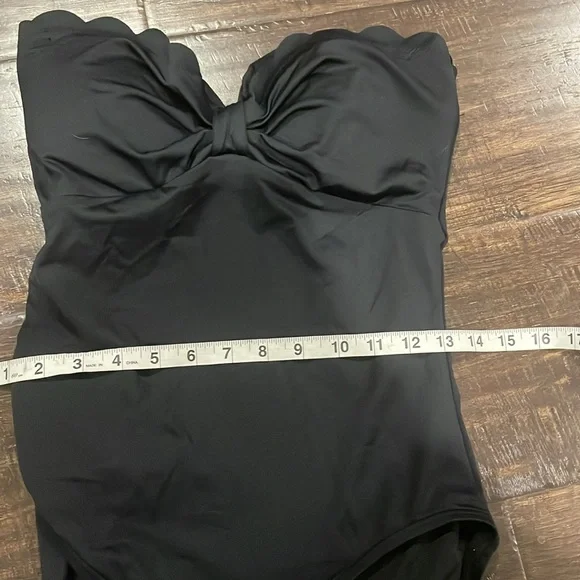 Kate spade black bathing one piece swimsuit sz M - Picture 4 of 5